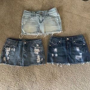 Jean skirt bundle Abercrombie, Vanity and Amethyst